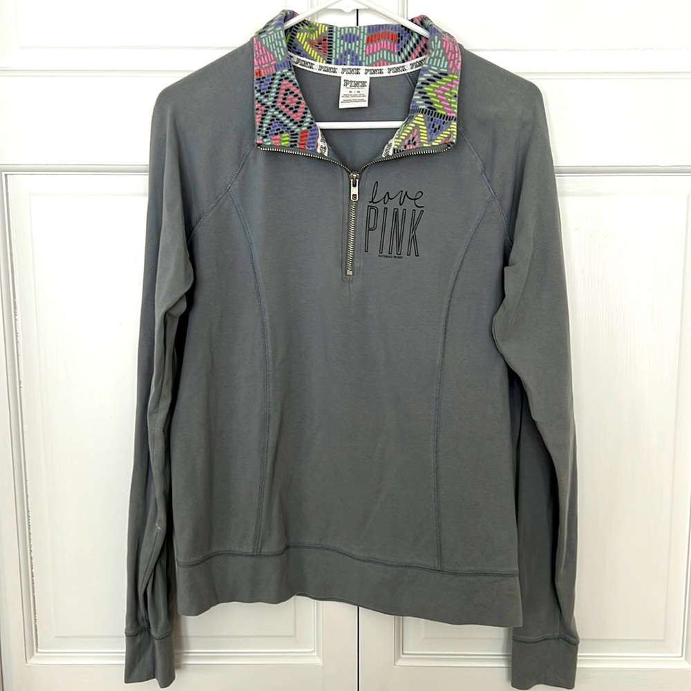 Pink Victoria’s Secret 1/4 zip Pullover